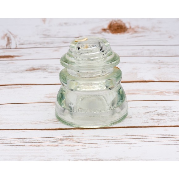 4 Vintage Glass Hemingray Railroad Telephone Insulators - Picture 9 of 14